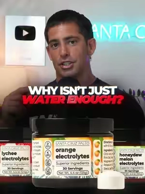 When you throw off your electrolyte balance a hormone called ADH spikes. This causes your body to hold onto more water instead of excreting it. If you workout you should try hydrating with electrolytes and you'll feel less bloated. A common myth is that salt causes "bloating" when really it's crucial for kidney function which tells your body to excrete the water leading to less bloating #santacruzmedicinals 
