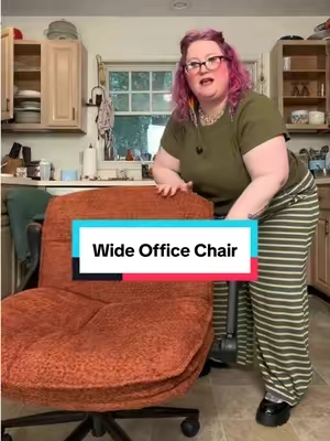 Dowinx Wide Office Criss Cross Chair #officechair #crisscrosschair #deskchair #sohochic #tiktokshopstockup plus size chair 