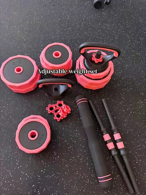 Pink is back in stock!  #tiktokshopcreatorpicks #dumbbellset #adjustabledumbbellset #barbell #kettlebell 