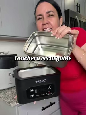 Lonchera recargable ideal para que lleves tu comida y la calientes sin necesidad de microondas, ni enchufes de ningún tipo. #loncherarecargable #rechargeablelunchbox #rechargeableelectriclunchbox #comidacaliente #ogery 