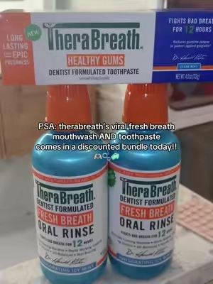 even better than buying in store >> #therabreath #therabreathoralrinse #mouthwash 