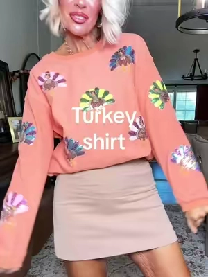 @Mntaor-3 turkey Thanksgiving shirts. #turkey #thanksgivingvibes #thanksgivingshirt #sequins 