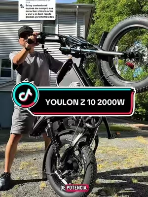 Respuesta a @Erick __ una de las e-bikes más parecida a una moto Youlon Z10 una belleza de ebike de 2000w #ebike #youlonz10 #ebiketiktok #tiktokshopcreatorpicks #bicicletaelectrica 
