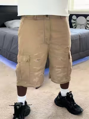 these shorts so fly 😊 #fyp #cargo #distressed #fashion #viral 