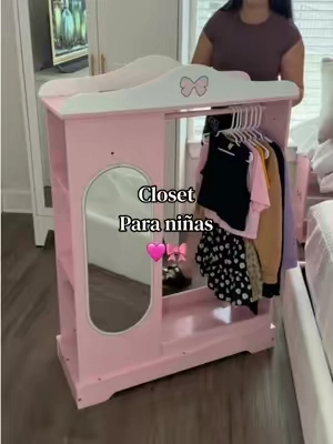 El ralo ideal para las pequeñas del hogar 🎀☁️✨#closet #toddler #dressupgame #princess #tiktokshopstockup 