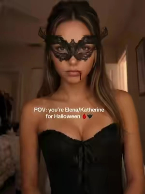 Mystic Falls girls get it 🖤 #elenagilbert #thevampirediaries #katherinepierce #halloweencostume #costumeideas 