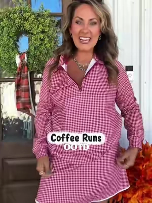Are you Gingham obsessed too?! 😍 @Fisoew Sports  #skortset #ginghamset #momootd 