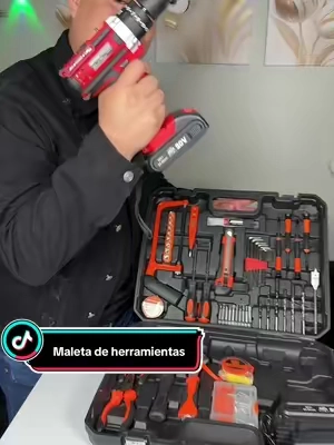 Trae TODO lo que necesitas en un solo kit Taladro inalámbrico, brocas, destornilladores, herramientas... literal listo para cualquier cosa en la casa #toolbox#toolkit#tools#tikTokShopCreatorPi ck#tikTokShopSpringGlowUp