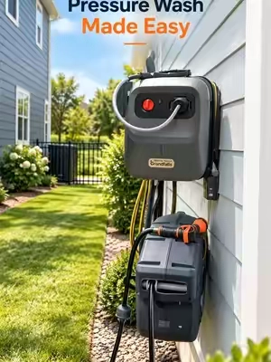 This pressure washer is my favorite. @Giraffe Tools #PressureWasher #CarCleaning #HomeImprovement #OutdoorCleaning 