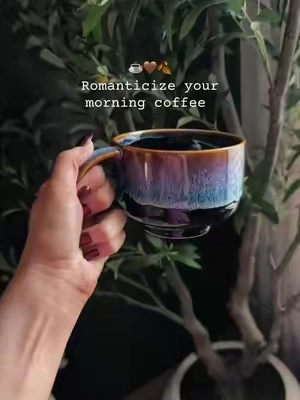 Handmade mugs 🖤💜💙 #ceramicmugs #coffeemugs #coffemug 