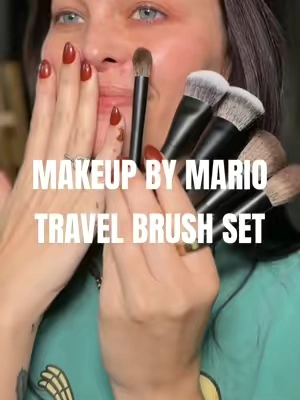 THE only travel brush set you need!! Back in stock so RUN 🏃‍♀️ @Makeup By Mario #makeupbymario #makeupbrushes #tiktokshopcreatorpicks 