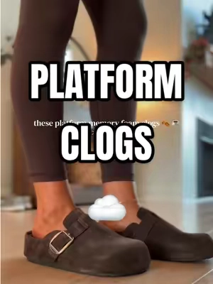 @Project Cloud #memoryfoamshoes #comfyshoes #fallfashion #clogs #platformshoes 