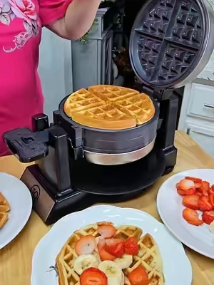 Maquina para waffes doble, Waffles maker #waffle #wafflemaker #tiktokshopstockup #maquinadewaffles #tiktokshopstockup 