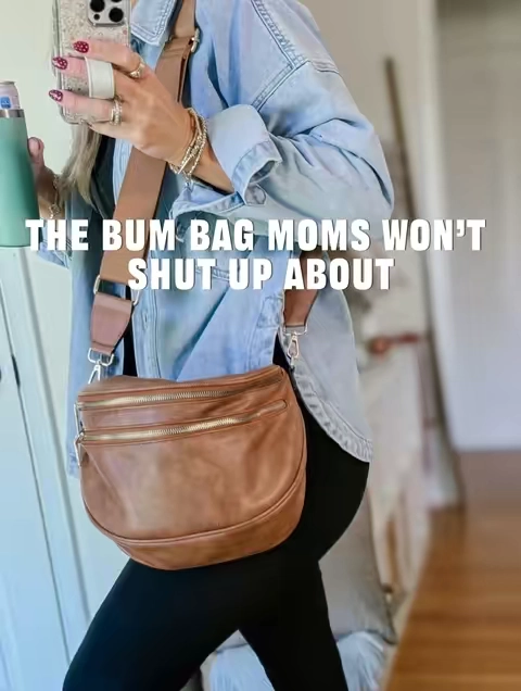 FITS MY ENTIRE LIFE!! 👏🏼👏🏼👏🏼 snacks, drinks, diapers, wipes, keys, wallets, clothes…..literally EVERYTHING! My go-to mom gift idea! #bumbag #crossbody #diaperbag  #giftguide #TikTokShopFallDealsForYou 