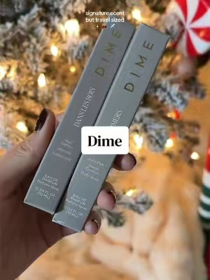 One for your vanity and one to put in your bag 🙌 #travelperfume #perfume #dimebeauty #stockingstuffer #giftsforher 