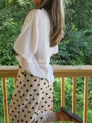 the lace + polka dots are so fun!!! #outfitinspo #affordablefashion #falloutfitinspo #falltransitionoutfit 