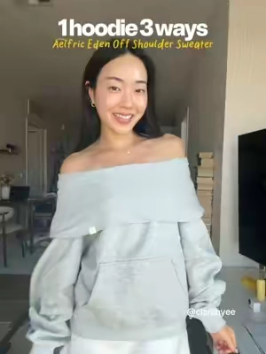 Shut upppppo. Off the shoulder hoodie?? @aelfriceden_official #aelfriceden #sweater #hoodie #oversizedhoodie #falloutfits