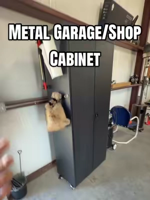 Metal Garage & Shop Cabinet On Caster Wheels