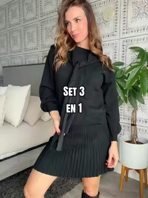 Lo amooo!!!! Estoy usando talla s , material divinoooo #set3piezas #womensoutfit #falldealsforyou #tiktokshopcreatorpicks #imilybela 