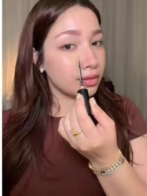 MAKE Beauty concealer + brush duo shade: 02 Fair #concealer #makebeauty #makeuptok #glassskin 