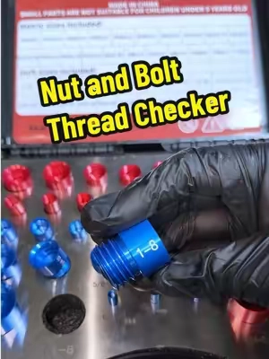 Nut and bolt thread checker kit. Checks thread size and male and female as well as course and fine thread.#ThreadChecker #GarageTools #MechanicTools #Mechanic #ToolUpgrade