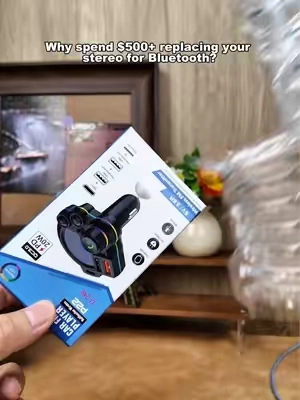 Skip the expensive car stereo upgrade,This instantly upgrades your older car to support wireless music and HD calls, while adding three charging ports. 🛒⚡#bluetoothcar #cartech #caraccessories #dealalert #tiktokshopdeals 