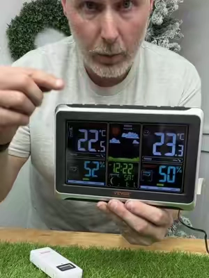 VEVOR 7.5 Inch Wireless Digital Weather Station Indoor Outdoor Thermometer With Atomic Clock Color Display And Outdoor Sensor  #TikTokShopCreatorPicks #tiktokshopstockup #toolupgrade #WirelessWeatherStation #IndoorOutdoorThermometer @VEVOR Store 