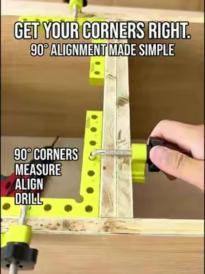 If you do woodworking, you’ll want this in your toolbox. Getting clean 90° corners is so much easier with the right tool. Mark it. Align it. Drill it. Simple tool, smoother workflow.#tiktokshopstockup #90degreerightangleclamp #woodworking #fyp 