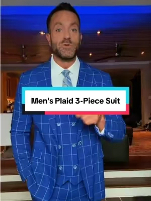 A good suit can completely change the way you look, and this Men’s Plaid 3-Piece Suit Set makes it easy. You get the matching blazer, vest, and pants for a clean, coordinated look that works for weddings, special events, date nights, parties, or any occasion that calls for dressing up. The plaid design adds just enough personality while still keeping it classy and versatile. #menssuit #3piecesuit #dresstoimpress #mensstyle #mensfashion 