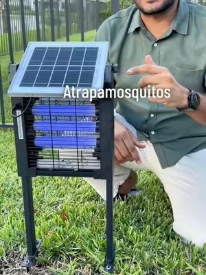 Atrapamosquitos y matainsectos eléctrico solar para exteriores, ​3500V Solar Bug Zapper, High Power Cordless Mosquito Zapper Sensor, Dual Solar & USB Rechargeable Insect Killer for Patio, Garden, Backyard, Outdoor Use,back to school,back to school haul #mosquito #solar #bug #TikTokShopStockUp #TikTokShopFallDealsForYou 