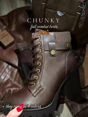 The perfect chunky boots for fall 🤎🍂