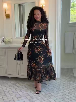 This is so stunning but so affordable!🍂✨🤩 #fallfashion #falldress #AffordableFashion #tiktokshopfinds 