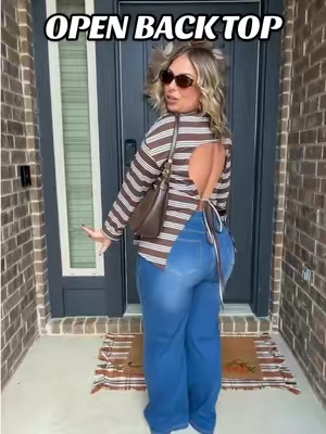 Replying to @Breonna 🤍 🤎🩵🤎🩵  #stripedshirt #longsleeve #cutetops #tiktokshopstockup #falloutfits 