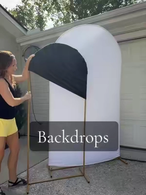 These arches give me the perfect backdrop for my events. #backdrop #archbackdrop #partydecor #weddingdecor #partybackdrops 