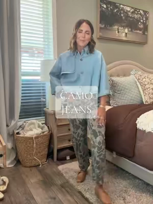 Comfortable and adorable jeans!  #jeans #camo #womensjeans 