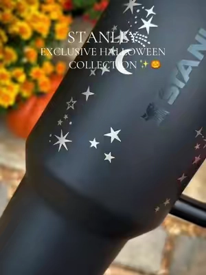 The limited Halloween TikTok exclusive Stanley collection is finally here 🎃 the leakproof 40oz Quencher ProTour in matte black is a whole vibe @Stanley 1913 #stanley1913partner #stanley1913 #stanleycollection #halloweenfinds #halloweencollection 