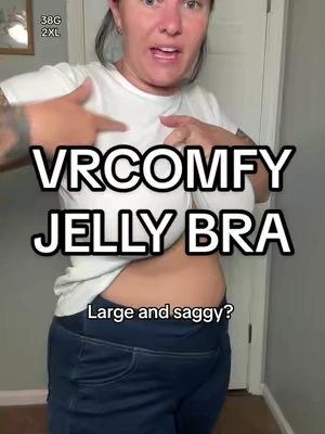 Large and saggy chest approved ✨ #plussizebra #jellybra #wirelessbra #largebustapproved #vrcomfy 