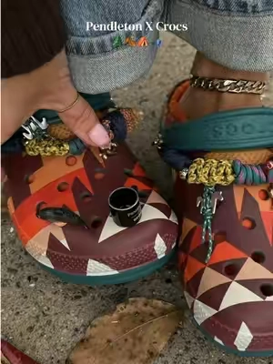 PENDLETON X CROCS are here! Limited release and perfect for fall 🍂🤎 #crocs #pendletoncrocs #pendleton #newcrocs 