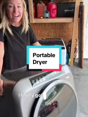 I love this dryer! #portabledryer #tiktokshopcreatorpicks #dryer #laundry #laundryday 
