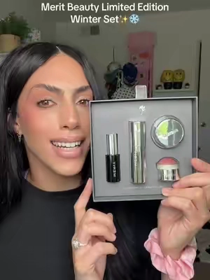 The @MERIT Beauty Winter Eye & Cheek Set feels like quiet luxury in makeup form ❄️ refined, effortless, and made for winter #meritbeauty #giftideasforher #giftforher #giftsforgirlfriend #tiktokshopcreatorpicks 
