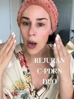 2 steps from Korea I’m absolutely loving for more than just a dewy glow. REJURAN Recovery Duo Set - C-PDRN Powered Dual Effect Ampoule 30ml + Active Cream Enhanced Results may vary. This is not medical advice. Affiliate link - I may earn commission. #matureskincare #over40skincare #saggingface #crepeyskin #koreanskincareproducts 