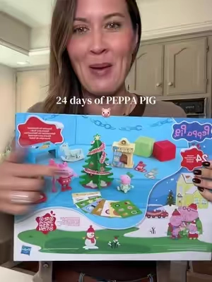 Cutest 24 day Peppa Pig advent calendar! #adventcalendar #peppapig #kidstoys 
