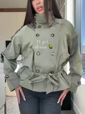 Belted funnel neck trench? YES please 