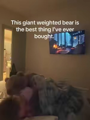 Never slept better 🥹🥹 #anxietyrelief #anxietytips #weightedstuffedanimal #CityTasteTest 