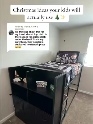 Replying to @Trice & Crew this one of the best purchases of the year. My kids love them. & It’s on a crazy sale right now 😍 #bunkbeds #loftbed #kidsbed #twin #christmasideas 