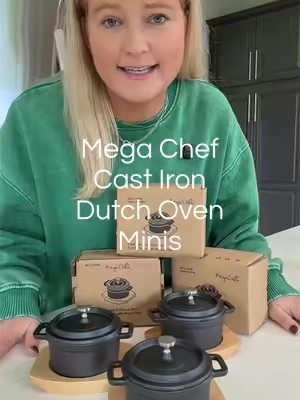 Such a fun way to gift someone! #dutchoven #megachef #castiron #giftideas2026 #giftguide @QVC, Inc 