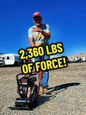 This thing hits HARD. 💪 2,360 lbs of compaction force from a compact 196cc machine—perfect for pavers, gravel, driveways and landscaping. #VEVOR #PlateCompactor #TruckinToby #falldealsforyou #tiktokshopstockup @VEVOR Store 
