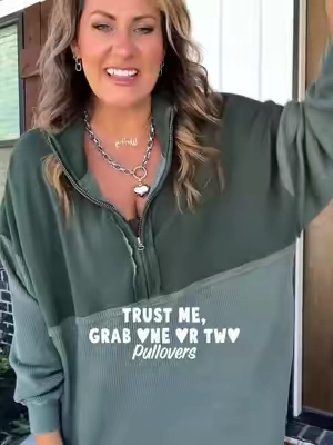 It will be your Favorite Too! 😍@Discount Divas Boutique #pullover #waffleknit #fallfinds 
