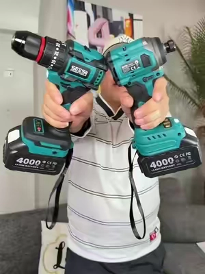 Juego de taladros de impacto y regular para todo tipo de trabajo desde mecanica a carpinteria para la casa y trabajar en autos #taladro #impacto #trabajo #herramienta #herramientasdeconstrucción 