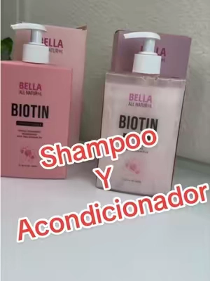 Respuesta a @La Rubia 😇 ➡️🚨 Champú y acondicionador con biotina Bella All Natural. @Bella All Natural #tiktokshopstockup #blackfriday #cuidadodelcabello #tratamientosparaelcabello #shampooandconditioner 